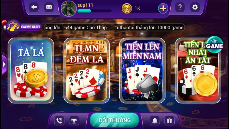 game danh bai doi thuong tien mat