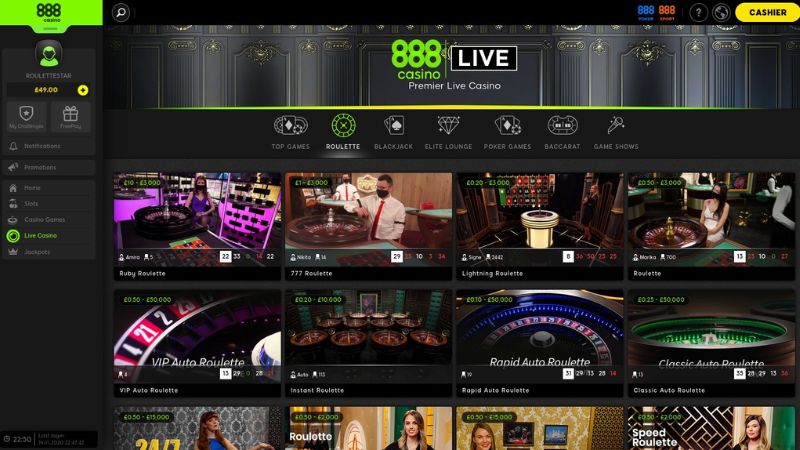 Live Casino 888